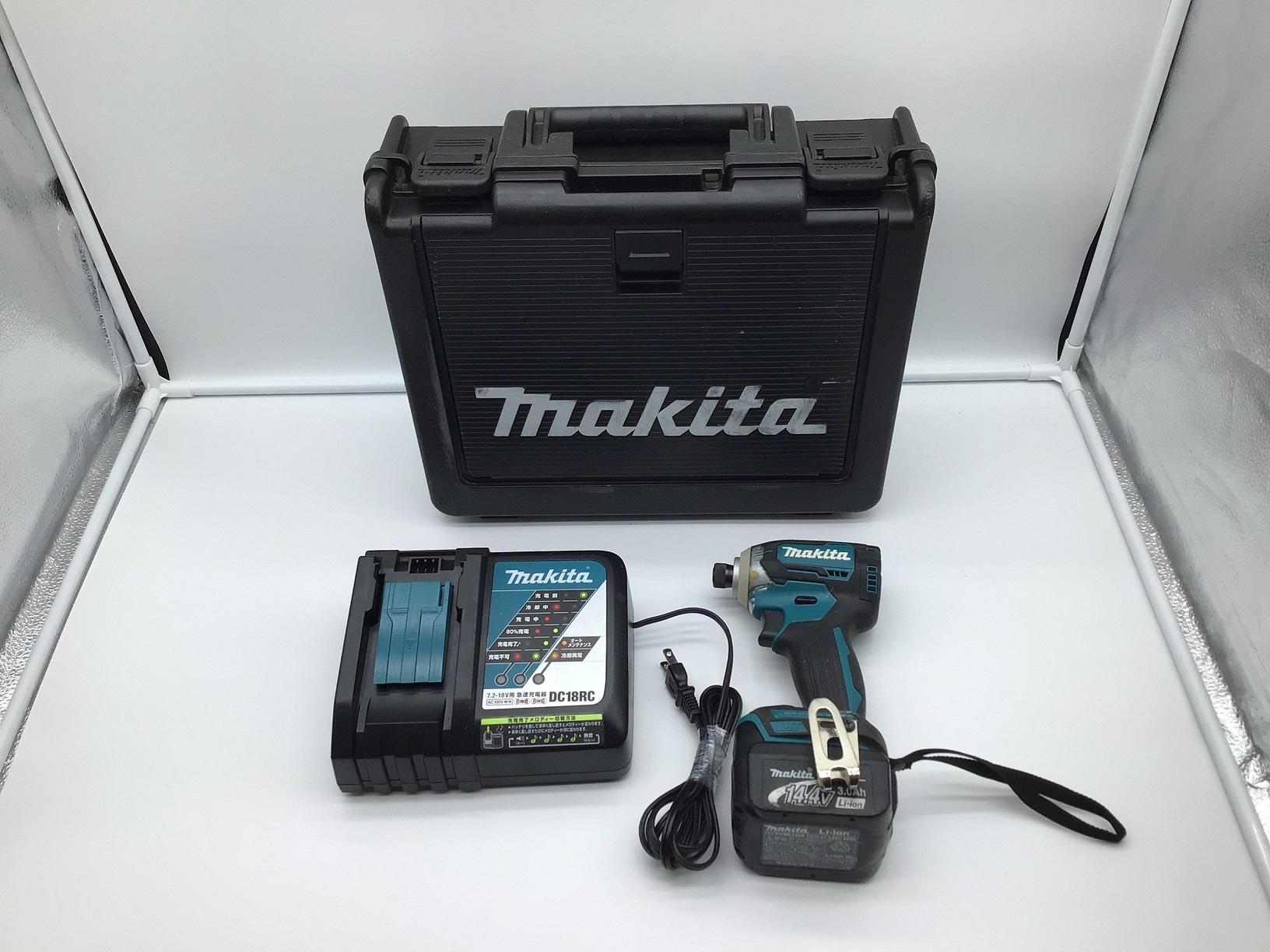 ★1円スタート!!★　makita　マキタ　中古　充電式インパクトドライバ　TD170DRGXL　ライム　18ｖ6.0Ah　　【久留米店】 makita (マキタ) 7.2V 1.5Ah 充電式ペンインパクトドライバ 青 ケース