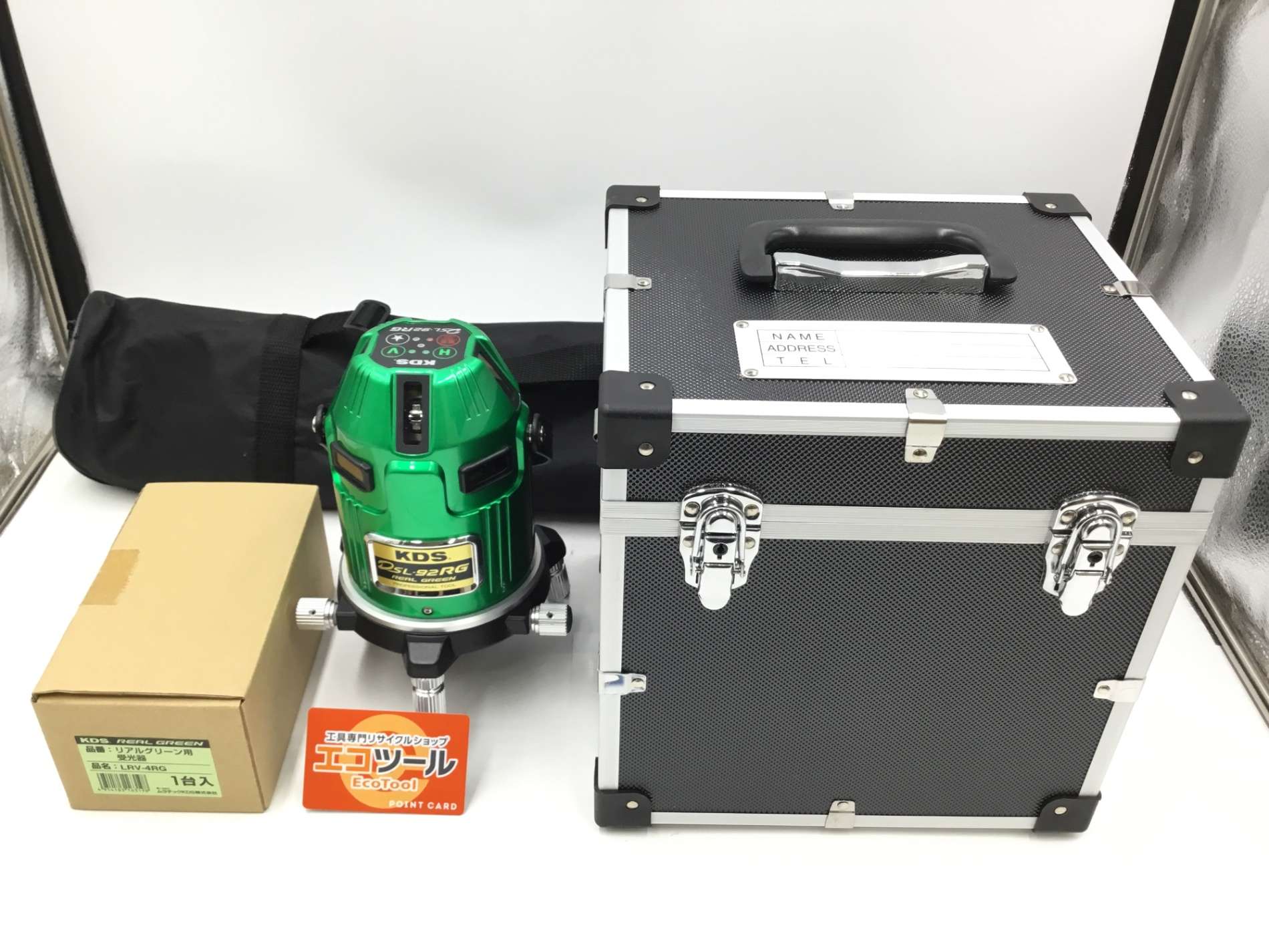 ムラテックKDS 高輝度グリーンレーザー墨出器 DSL-92RG 受光器・三脚付 